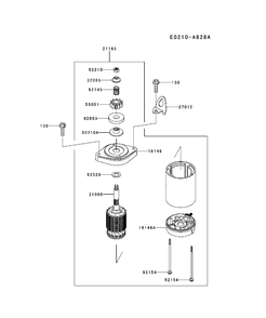 Starter Diagram and Parts List for FR600V-AS11 2017-09 Husqvarna Engine