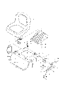 Seat Diagram and Parts List for 967303601-00  Husqvarna Lawn Mower