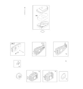 Air Filter Diagram and Parts List for 10T5020188H1 2017-01 Husqvarna Engine