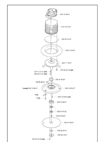 Cutting Equipment Diagram and Parts List for 220AC 2010-01 Husqvarna Lawn Mower