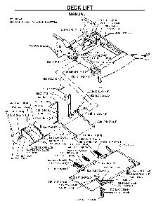 Mower Lift / Deck Lift Diagram and Parts List for BZ34C (968999316)(2006-04) Husqvarna Lawn Tractor