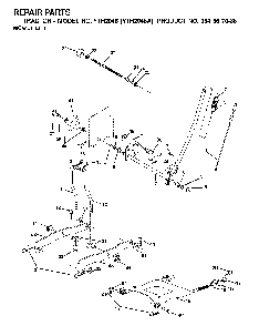 Mower Lift / Deck Lift Diagram and Parts List for YTH2048A (954567086)(2001-02) Husqvarna Lawn Tractor
