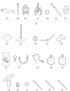 Maintenance And Service Tools - Diesel 1 Diagram and Parts List for HUV4421GXP 2009 Husqvarna Lawn Tractor
