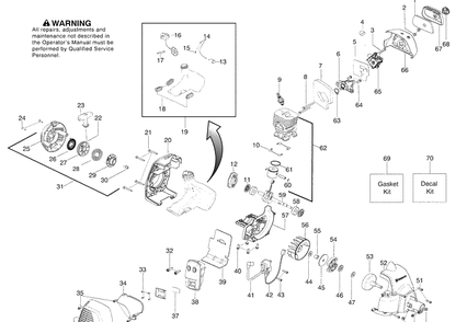 Part Location Diagram of 545180886 Husqvarna Kit - Decal