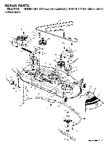 Mower Deck / Cutting Deck Diagram and Parts List for GT2254 (96025000202)(2005-06) Husqvarna Lawn Tractor
