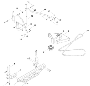 Part Location Diagram of 523084902 Husqvarna Strap, Support, Rt