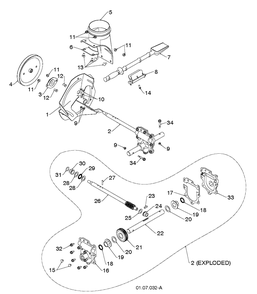 Auger Housing And Impeller 3 Diagram and Parts List for 12530HV (96193007204)(2013-08) Husqvarna Snow Blower