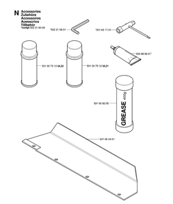 Accessories Diagram and Parts List for 326HS99 (X-SERIES)(20030100001-Current) Husqvarna Hedge Trimmer