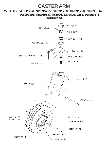 Casters Diagram and Parts List for IZ5224TLKOA (968999332)(2005-12) Husqvarna Lawn Tractor