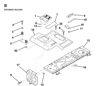 Chassis And Enclosures Diagram and Parts List for LT130 (HE1336D)(1997-03) Husqvarna Lawn Tractor