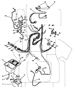 Electrical Diagram and Parts List for LTH125 (HC125H42C)(954002721)(1996-04) Husqvarna Lawn Mower