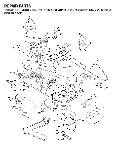 Mower Deck / Cutting Deck Diagram and Parts List for YTH1848XP (HAU18H48A, 954170057)(2003-01) Husqvarna Lawn Tractor