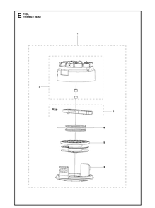 Part Location Diagram of 531147304 Husqvarna Trimmer line