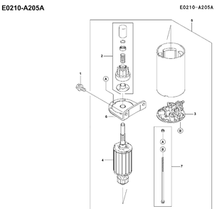 Starter Diagram and Parts List for FH451V 2001-03 Husqvarna Engine