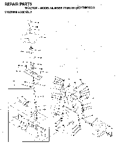 Steering Diagram and Parts List for YTHK180 (HCYTHK180A)(1996-01) Husqvarna Lawn Tractor