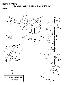 Engine Diagram and Parts List for YT190 (954001982A)(1995-03) Husqvarna Lawn Tractor