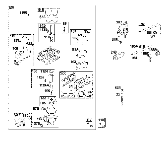 Carburetor/fuel supply Diagram and Parts List for 967277501-01  Husqvarna Lawn Mower