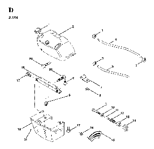 Dash Diagram and Parts List for LTH130 (HE13H36D, 954820001)(1997-03) Husqvarna Lawn Tractor