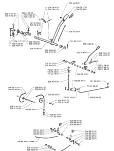 Transmission Assembly Diagram and Parts List for RIDER1200 1998-01 Husqvarna Lawn Mower