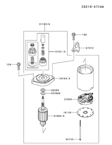Starter Diagram and Parts List for FS481V-AS55 2017-09 Husqvarna Engine