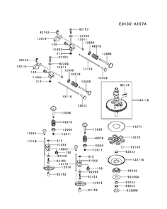Valve And Camshaft Diagram and Parts List for FR600V-AS11 2017-09 Husqvarna Engine
