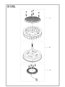 Flywheel And Ignition Module Diagram and Parts List for 531262201 2022-01 Husqvarna Engine