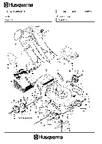 Product Complete Diagram and Parts List for R153S3 (953876567)(2005-02) Husqvarna Lawn Mower