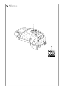 Cylinder Cover Diagram and Parts List for 562XP-562XPG 562 XP W - 562 XP GW Husqvarna Chainsaw