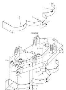 48 Inch Mulch Kit Diagram and Parts List for 48"SMALLFRAMERIDEMOWER 2006-04 Husqvarna Lawn Tractor Accessories