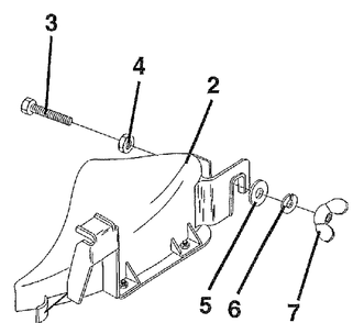 Mulcher Plate Diagram and Parts List for MP38A 1993-10 Husqvarna Lawn Tractor Accessories