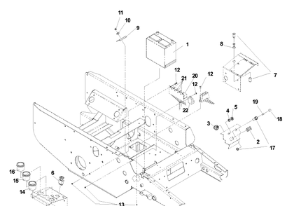 Electrical Group Diagram and Parts List for BZ6134D (968999214)(2003-03) Husqvarna Lawn Mower