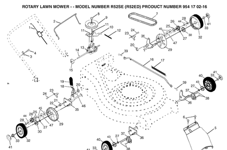 Part Location Diagram of 532190513 Husqvarna Cover