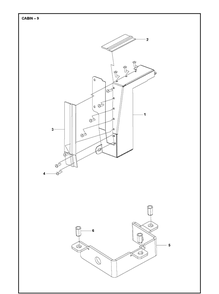 Cabin 2 Diagram and Parts List for P525  Husqvarna Lawn Mower