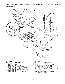Seat Diagram and Parts List for LGT255496043006100 2008-12 Husqvarna Lawn Tractor