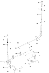 Brake Lit Diagram and Parts List for RZ4219 (96521501)(2010-01) Husqvarna Lawn Mower