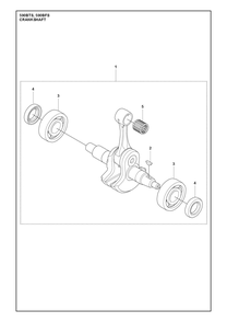 Crankshaft Diagram and Parts List for 590BTS  Husqvarna Leaf Blower / Vacuum