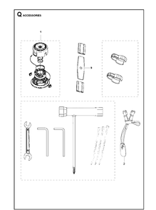 Accessories Diagram and Parts List for 331R  Husqvarna Edger