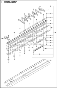 Cutting Equipment Diagram and Parts List for 522HDR75S  Husqvarna Trimmer