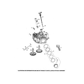 Engine >> Crankcase Diagram and Parts List for YTH20K46-96043027700  Husqvarna Lawn Tractor