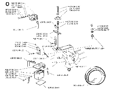 Electrical Diagram and Parts List for RIDER970HSTBIOCLIP 1997-02 Husqvarna Lawn Tractor