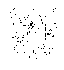 Mower Lift / Deck Lift Diagram and Parts List for LTH1842TWIN (96041005300, 960410053)(2007-03) Husqvarna Lawn Tractor