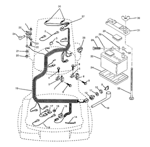 Electrical Diagram and Parts List for LT92012 (954000251-A)(1993-01) Husqvarna Lawn Tractor