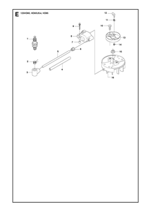 Ignition System Diagram and Parts List for 123HD65X 20100600001-Current Husqvarna Hedge Trimmer