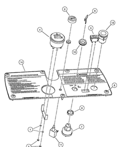 Electrical Components, Front Body - Gasoline Vehicle Diagram and Parts List for HUV4210GXP 2005-06 Husqvarna Lawn Tractor