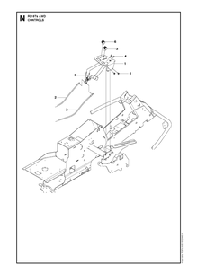 Controls Diagram and Parts List for R316TSAWD (966757701)(2012) Husqvarna Lawn Mower