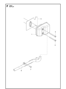 Muffler Diagram and Parts List for 226HD60S (967279804)(20171000001-Current) Husqvarna Hedge Trimmer