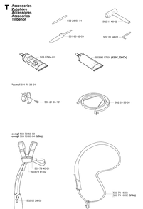 Accessories 2 Diagram and Parts List for 326LX 20023100001-20041000000 Husqvarna Edger
