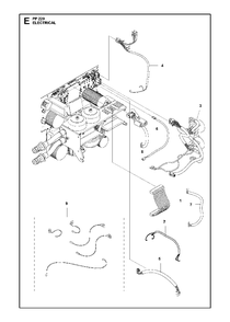 Electrical Diagram and Parts List for PP220 (20163400001 & Above)(2016) Husqvarna Miscellaneous