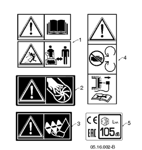 Decals Diagram and Parts List for ST324 (97046930100)(2020-05) Husqvarna Snow Blower