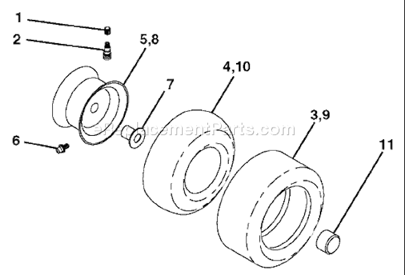 Page J Diagram and Parts List for YTH1848XPF (954567260) (2002-11) Husqvarna Lawn Tractor